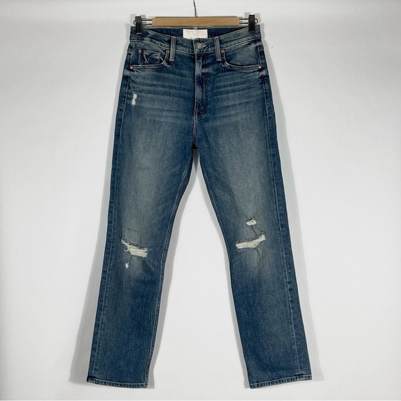 MOTHER SUPERIOR HIGH WAISTED RIDER ANKLE JEANS- FAR BEYOND THE SKY - SZ-27